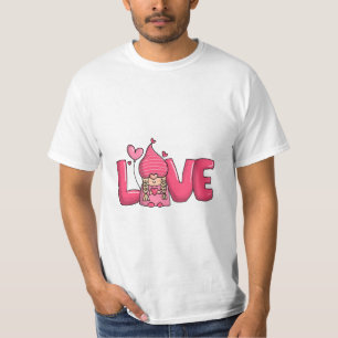 happy valentines day gnomes with leopard sunflower T-Shirt