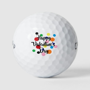 Happy Valentine's Day Golf Balls