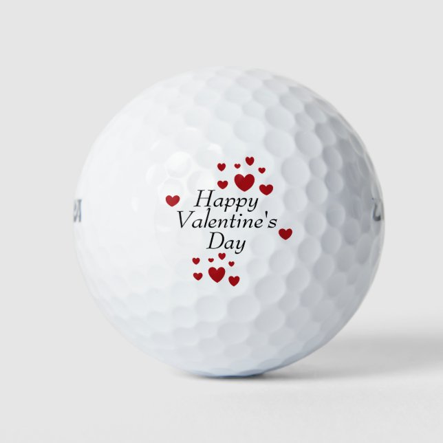 Happy Valentine's Day Golf Balls (Front)