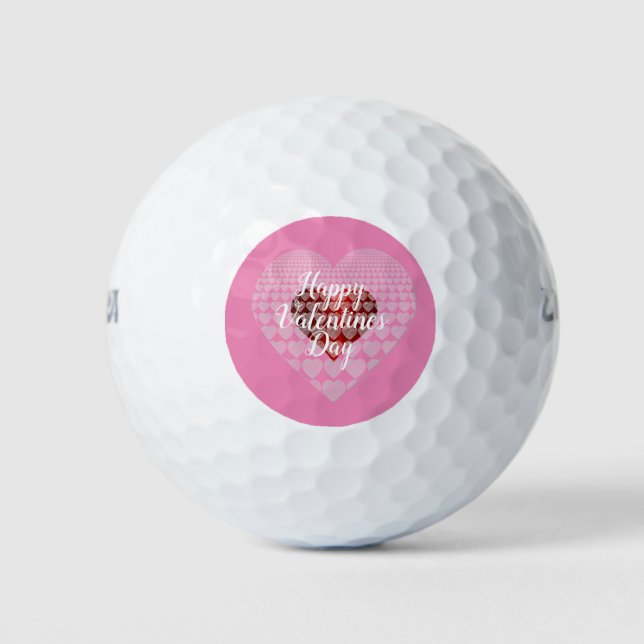 Happy Valentines Day  Golf Balls (Front)