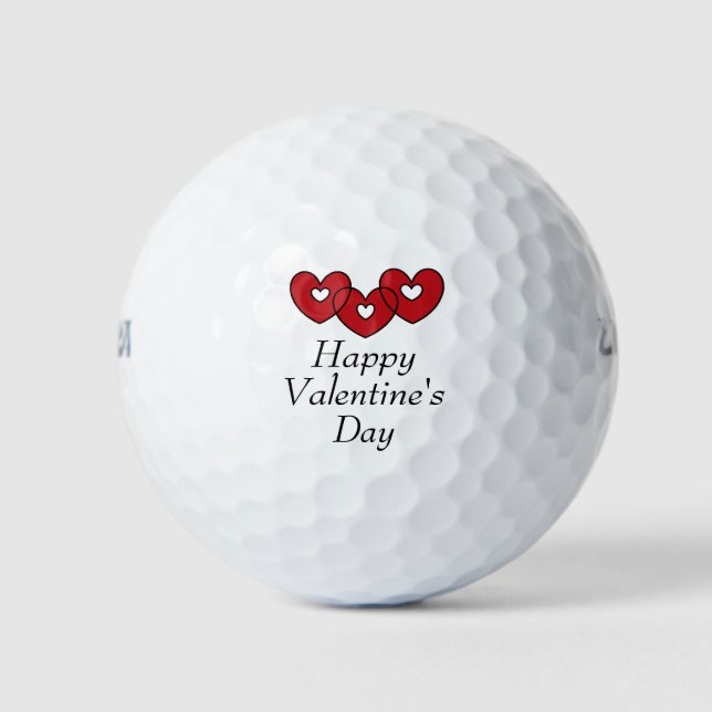 Happy Valentine's Day Golf Balls (Front)