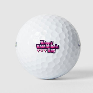 Happy Valentine's Day Golf Balls