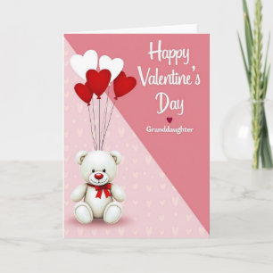 Happy Valentines Day Granddaughter Card