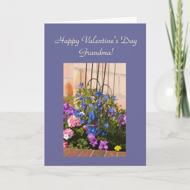 Happy Valentine's Day, Grandma Template Card (Front)