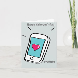 Happy Valentine's Day Grandson Card