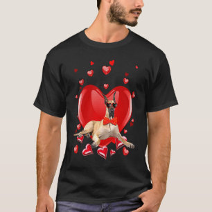 Happy Valentines Day Great Dane   Dog  V Day T-Shirt