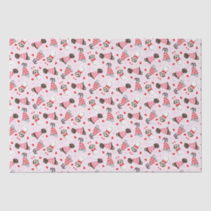 Happy Valentines Day Great Dane Dogs Tissue Paper