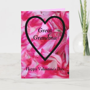 Happy Valentine's Day Great Grandma Holiday Card