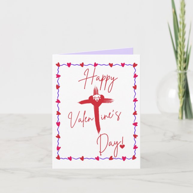 Happy Valentine's Day Greeting Card (Front)