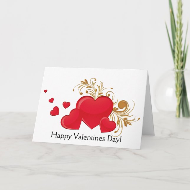 Happy Valentines Day Greeting Card (Front)