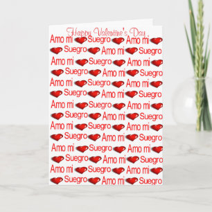 Happy Valentine's Day Greeting Card Suegro Heart