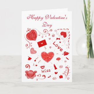 Happy Valentine's Day! Heart, хохо, love decor Card