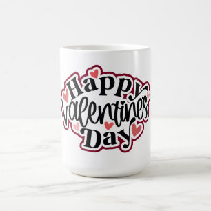 Happy Valentine's Day Heart Coffee Mug
