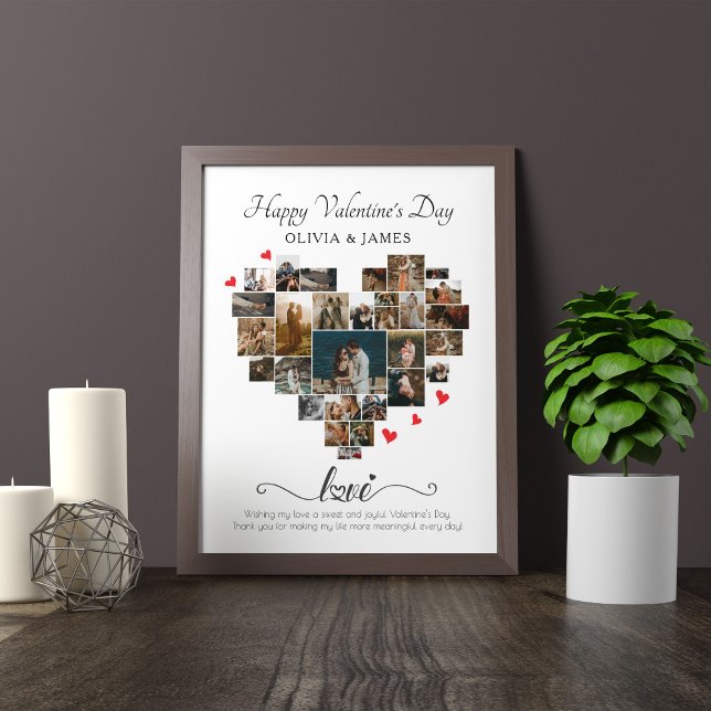HAPPY VALENTINE'S DAY HEART COLLAGE POSTER (Creator Uploaded)