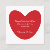 Happy Valentine's Day heart kids classroom custom