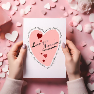 Happy Valentine's Day Heart Love Card