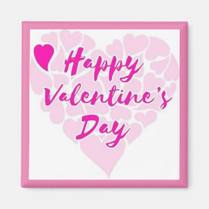 "HAPPY VALENTINE'S DAY" HEART MAGNET