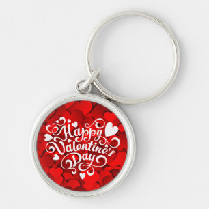 Happy Valentine's Day Heart Shape-23803 Key Ring