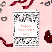 Happy Valentine's Day heart tattoo calligraphy