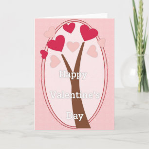 Happy Valentine's Day Heart Tree Card
