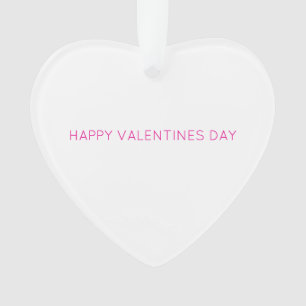 Happy Valentines Day Heart XOXO Modern Typography Ornament