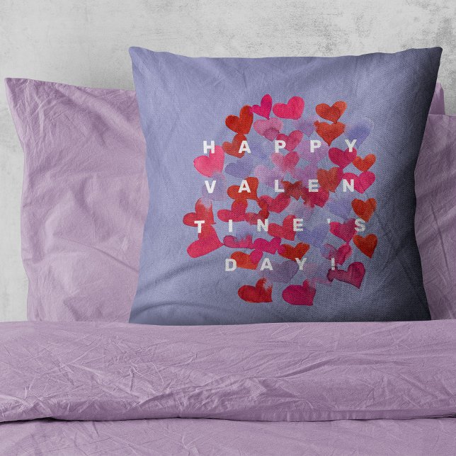 Happy Valentine's Day hearts Cushion (Creator Uploaded)