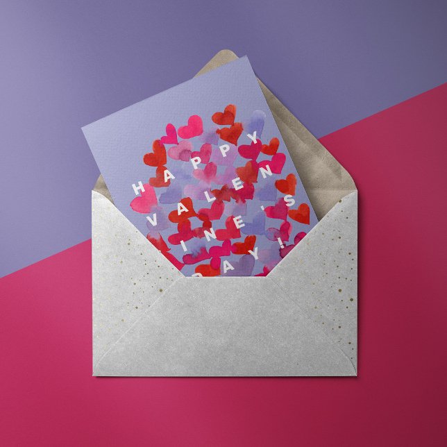 Happy Valentine's Day hearts Holiday Card (Creator Uploaded)