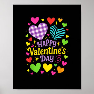 Happy Valentine's Day - Hearts Love Poster