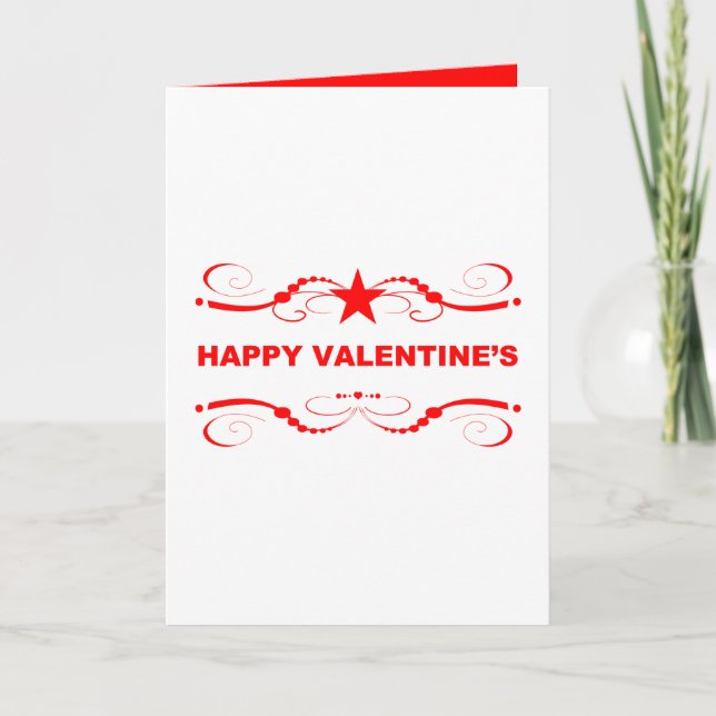 happy valentine's day holiday card (Front)