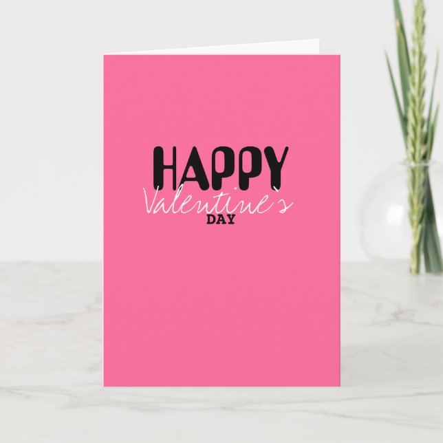 happy valentine's day holiday card (Front)