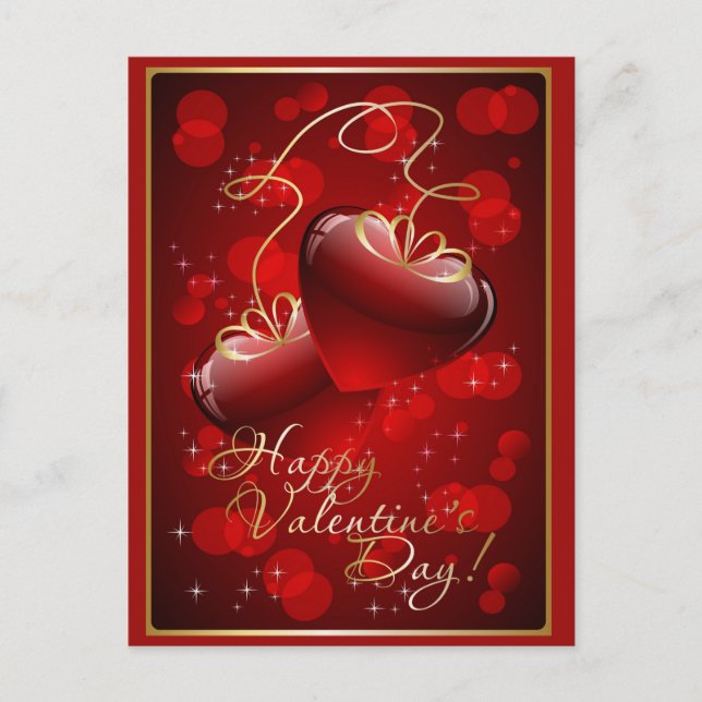 Happy Valentine's Day Holiday Postcard (Front)