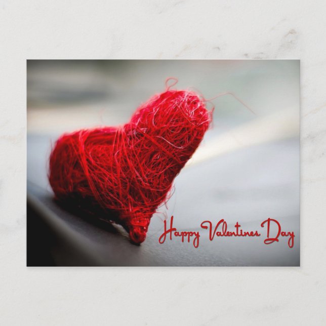 Happy Valentine's Day Holiday Postcard (Front)