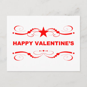 happy valentine's day holiday postcard
