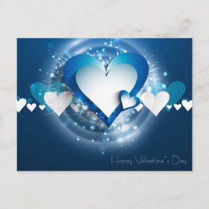 happy valentines day holiday postcard