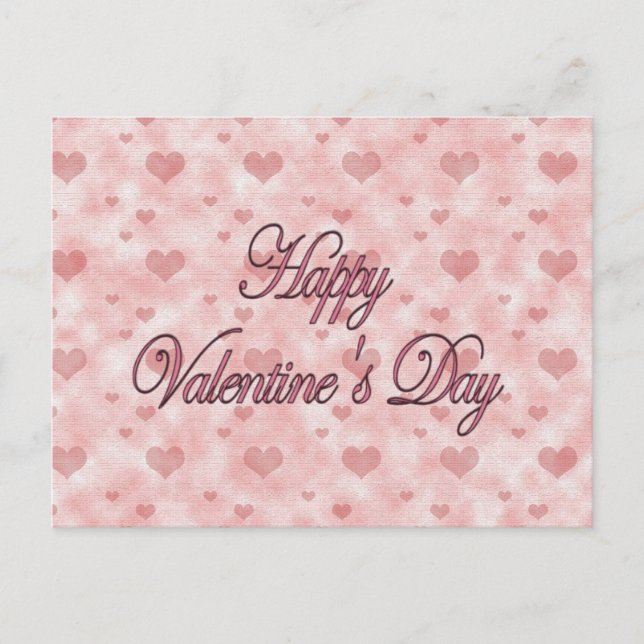 Happy Valentines Day Holiday Postcard (Front)