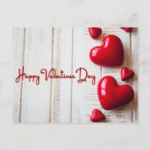 Happy valentines day holiday postcard
