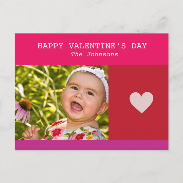 HAPPY VALENTINE'S DAY HOLIDAY POSTCARD (Front)
