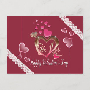 Happy Valentine's Day Holiday Postcard