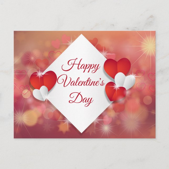 Happy Valentine's Day Holiday Postcard (Front)