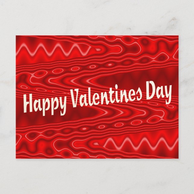 Happy Valentines Day Holiday Postcard (Front)