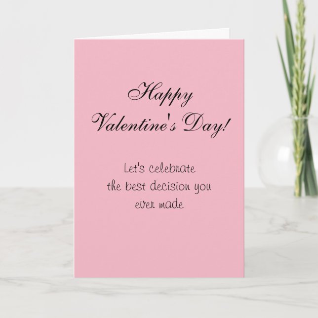 Happy Valentine's Day Humour Funny Card Love (Front)
