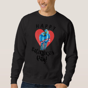 Happy Valentine's Day Hyacinth Macaws Sweatshirt