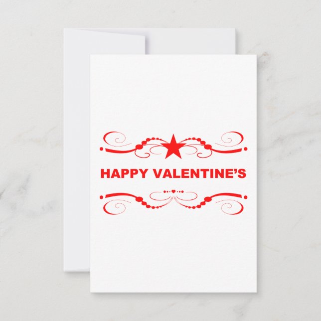 happy valentine's day invitation (Front)