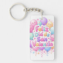“Happy Valentine's Day” Keychain – Romantic Detail