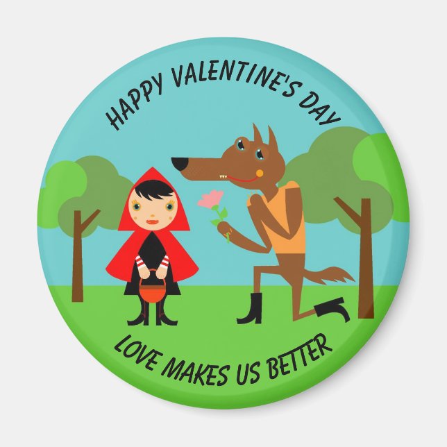 Happy Valentine's Day kids Magnet (Front)