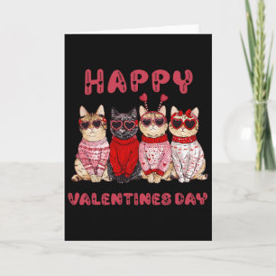 Happy Valentine's Day Kitten Lover Heart Valentine Card