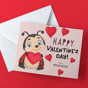 HAPPY VALENTINE'S DAY Lady Bug Hearts