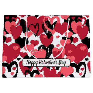 happy valentine's day large gift bag
