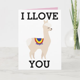 HAPPY VALENTINE'S DAY LLAMA CARDS
