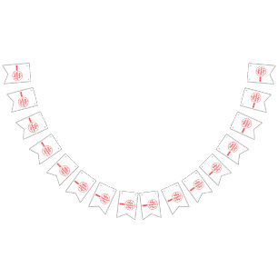 Happy Valentine's Day Love Bunting Banner